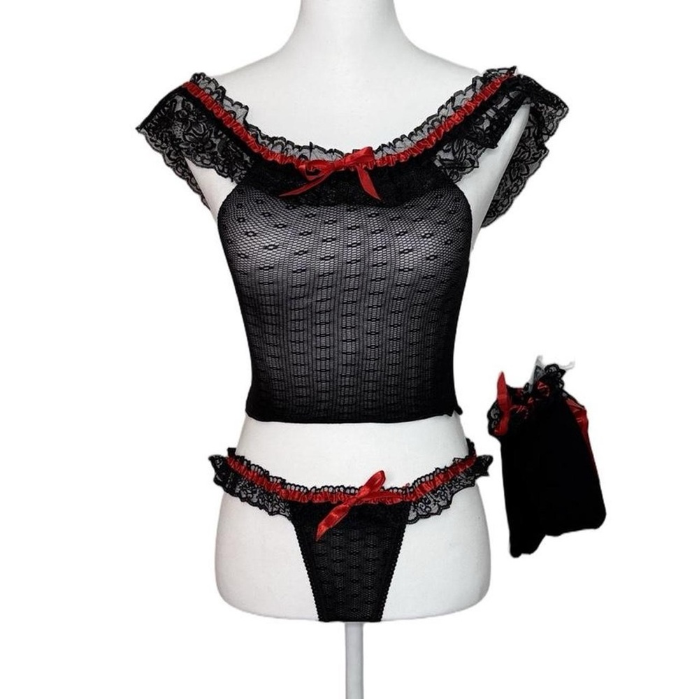 Deadstock Y2K Leg Avenue Lingerie Set